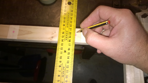 Measure holes for shelves